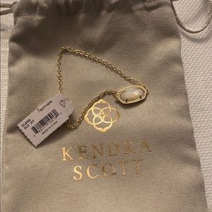 Kendra Scott Elaina Adjustable Gold bracelet Ivory